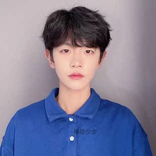 韩版假发男中分刘海帅气