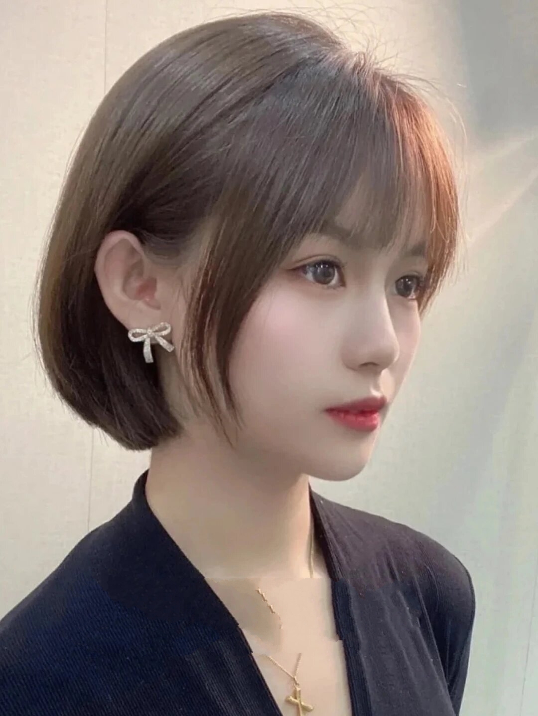 推荐齐耳短发 超a短发可扎可放 搭配法式刘海,这个短发发型,既能突出