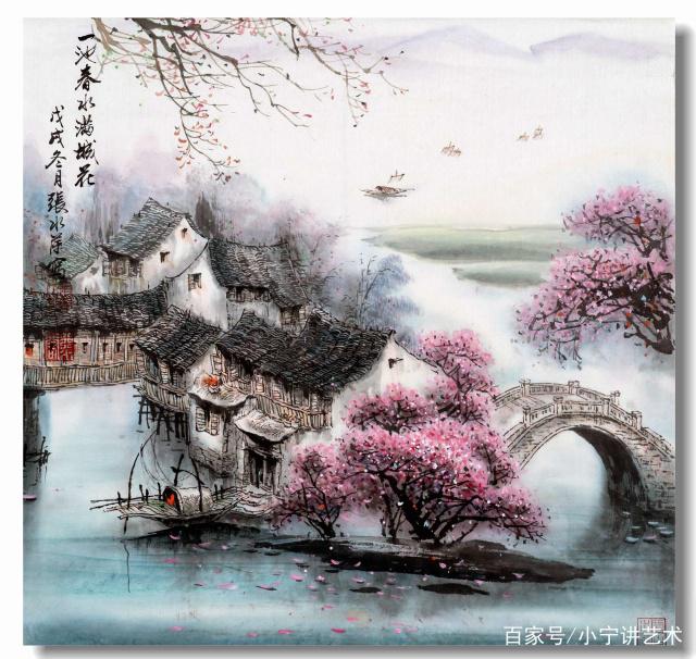 水墨丹青绘诗情——浙江宁波市美协会员张水萍老师山水画作品欣赏