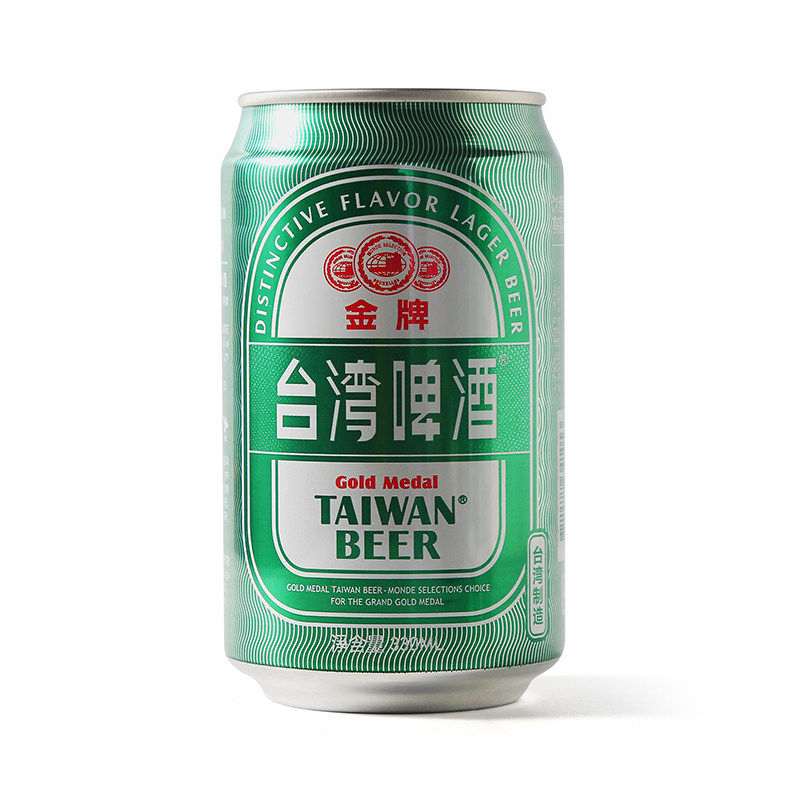 taiwanbeer/金牌台湾啤酒330ml*24玻璃瓶进口麦香浓郁清爽整箱装