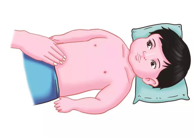 将食指,中指并拢,用指腹以顺时针方向按揉天突30到50次,力度轻柔,以