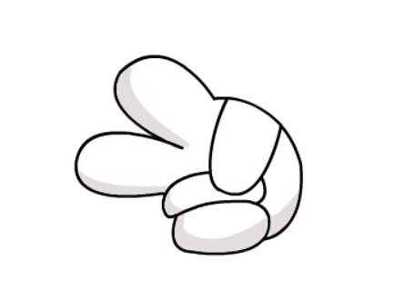 剪刀石头布的简笔画