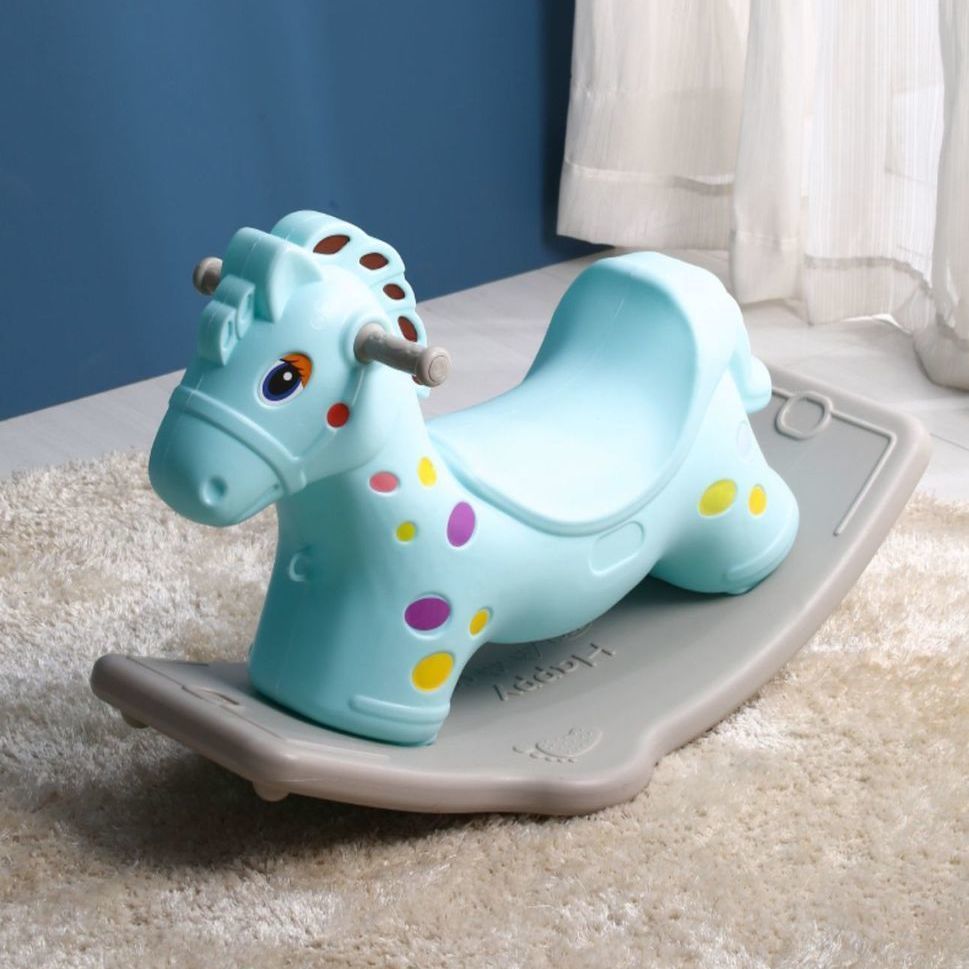 儿童摇摇马男女孩子小木马摇马加厚1-2周岁礼物宝宝益智玩具