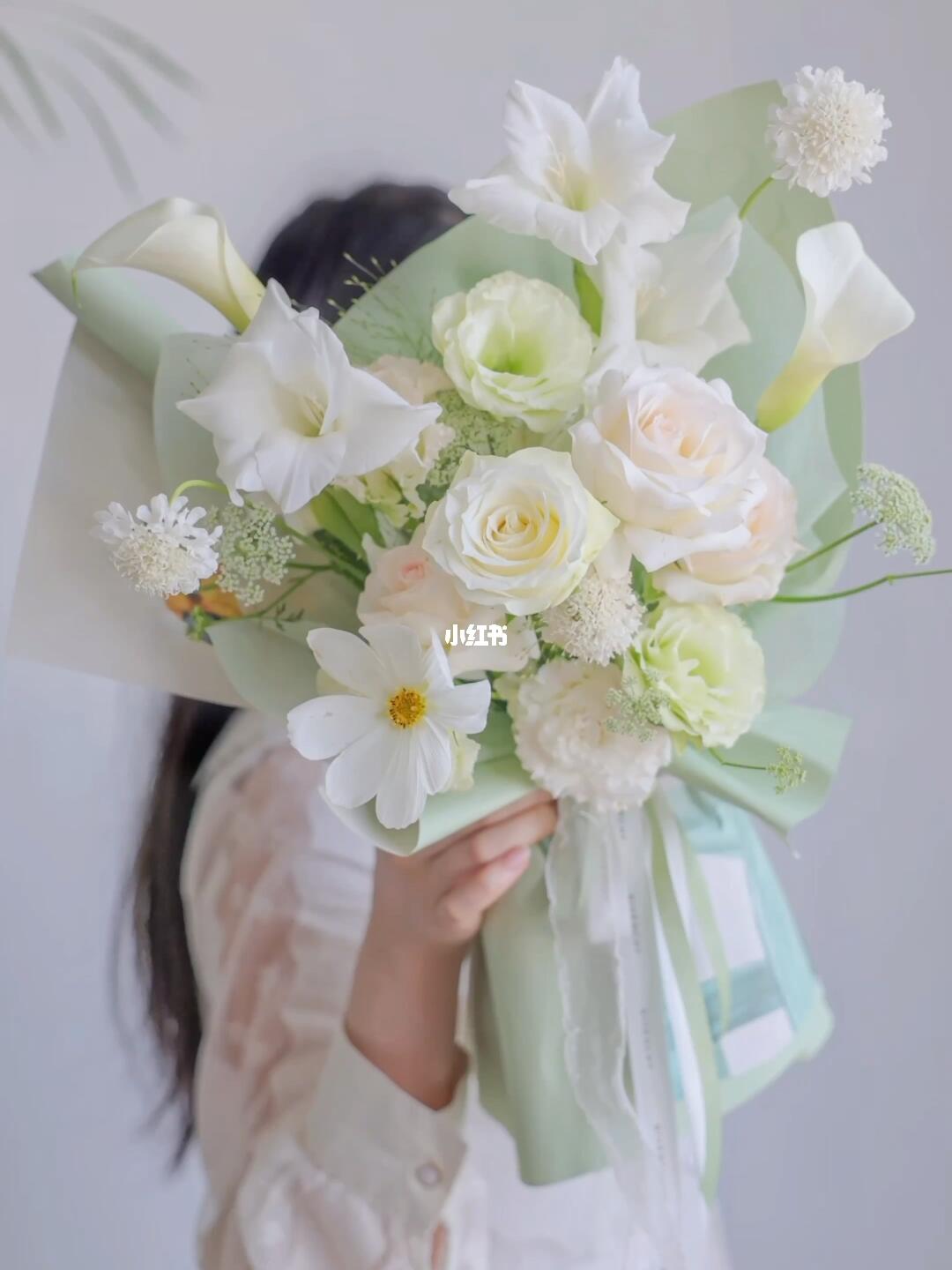 剑兰波斯菊花束教程北京花艺培训花束包装