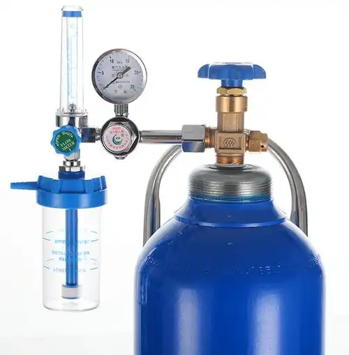 流量医用吸入器医用表湿化杯配件家用压力表减压阀医用氧气
