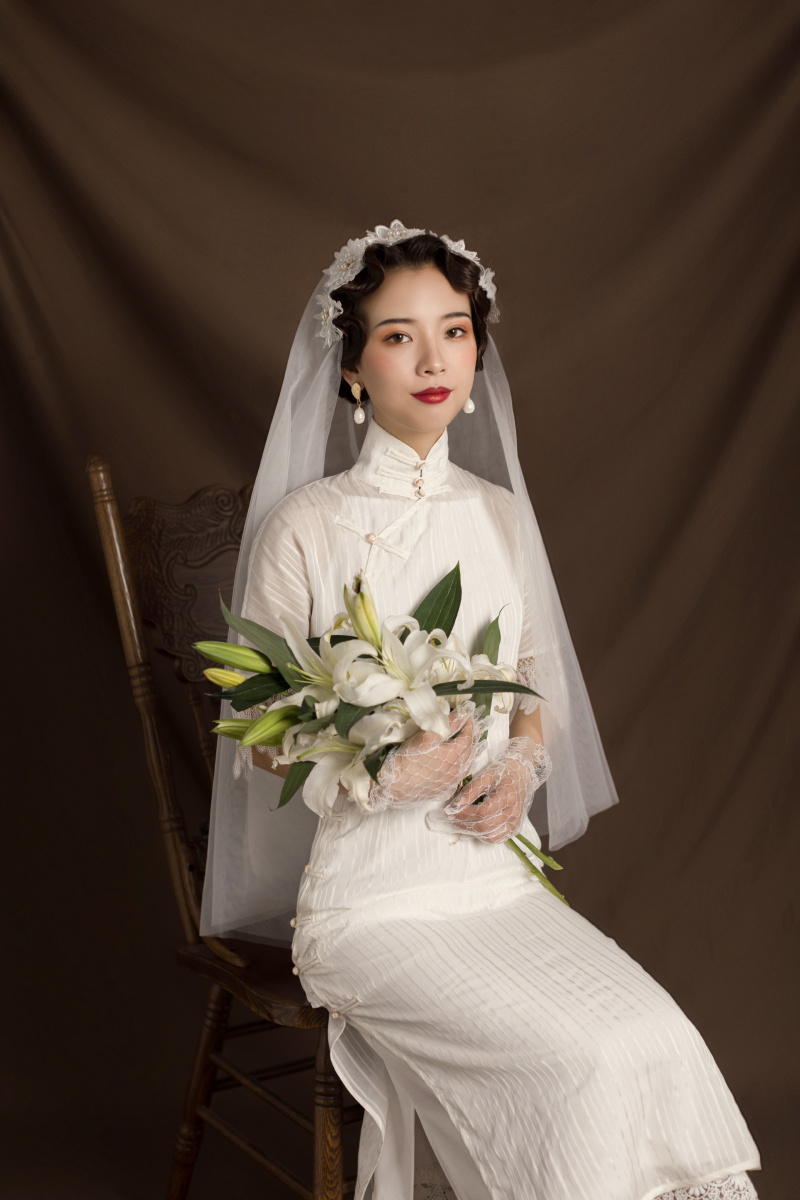 民国风婚纱