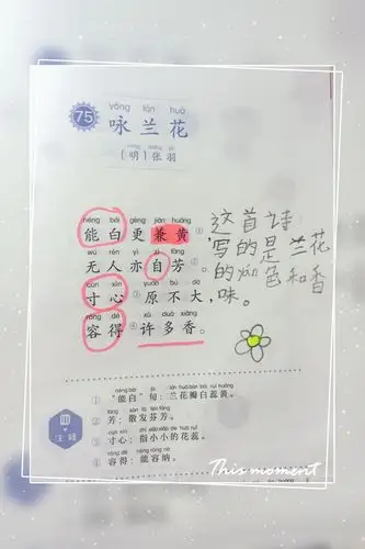 [班班共读]语文主题学习2 一字诗> 咏兰花>