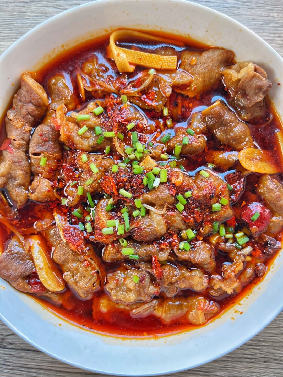 家庭版水煮肥牛卷麻辣鲜香一点都不比外面的饭店差