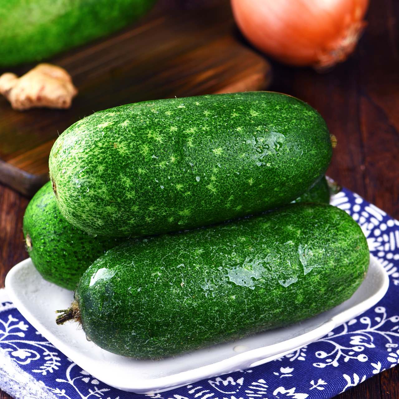 新鲜蔬菜小冬瓜青皮农家有机种植10斤迷你毛节瓜山东