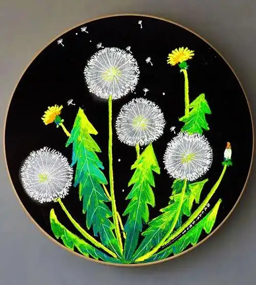 儿童画教程|毛茸茸的蒲公英