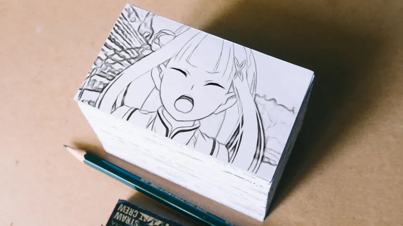 【翻页动画】手绘还原爱蜜莉亚以为自己怀孕的名场面