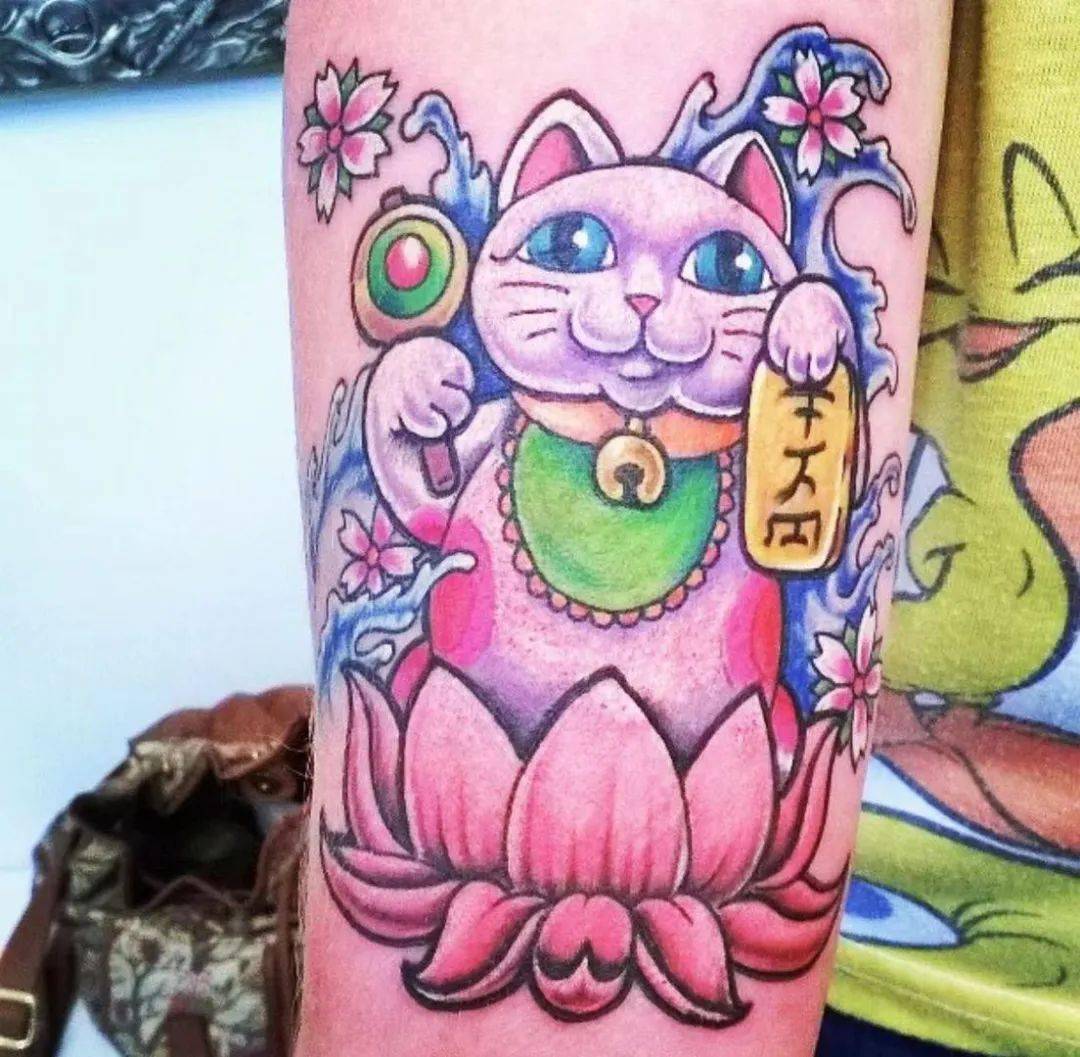 能给你带来财运的招财猫纹身