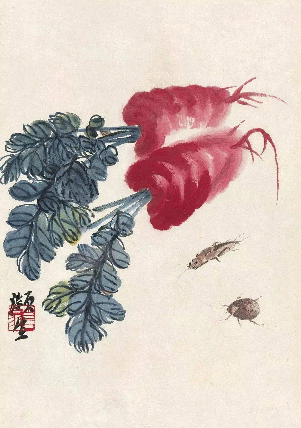 杨花萝卜文章来源_网络整理编缉_《当代国画》大师画的萝卜,看着勾人