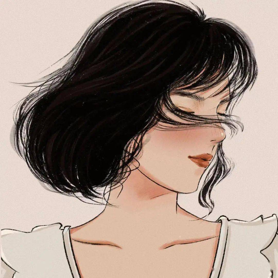 绝美手绘女生头像 | 隐藏野心 悄悄发光_微信_nice_恩赐