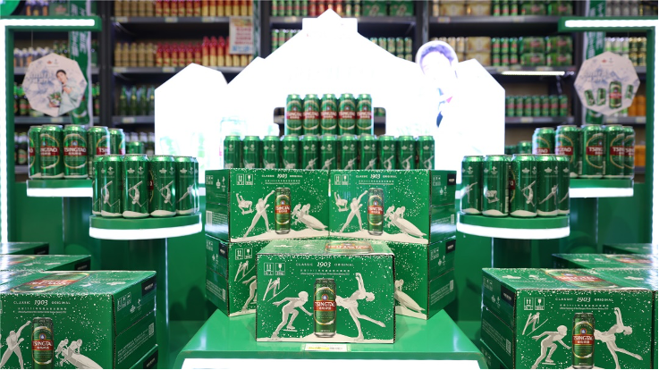 同赴冰雪之约传递中国力量青岛啤酒亮相北京冬奥会