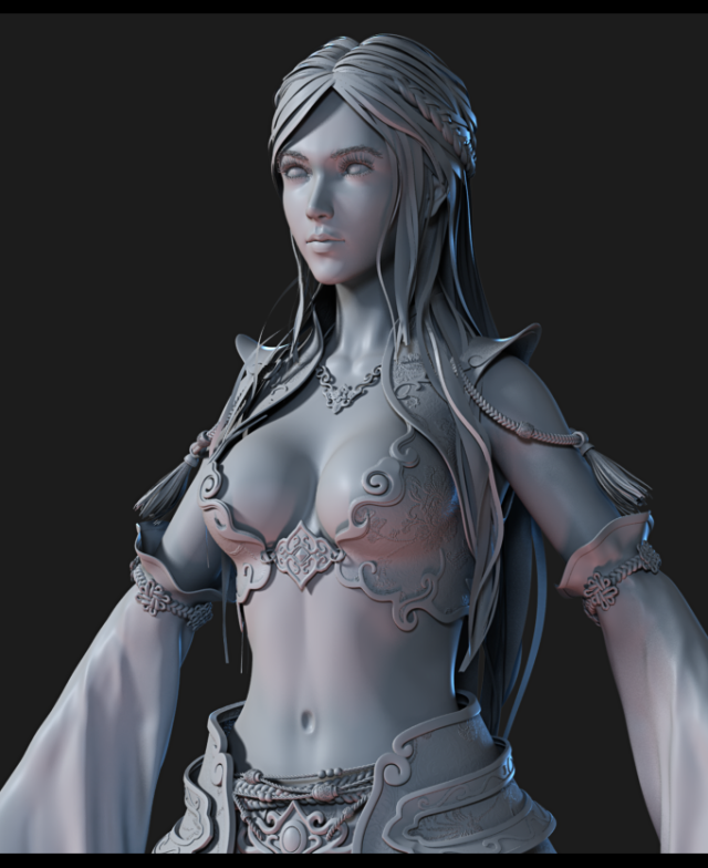 三维女角色maya模型