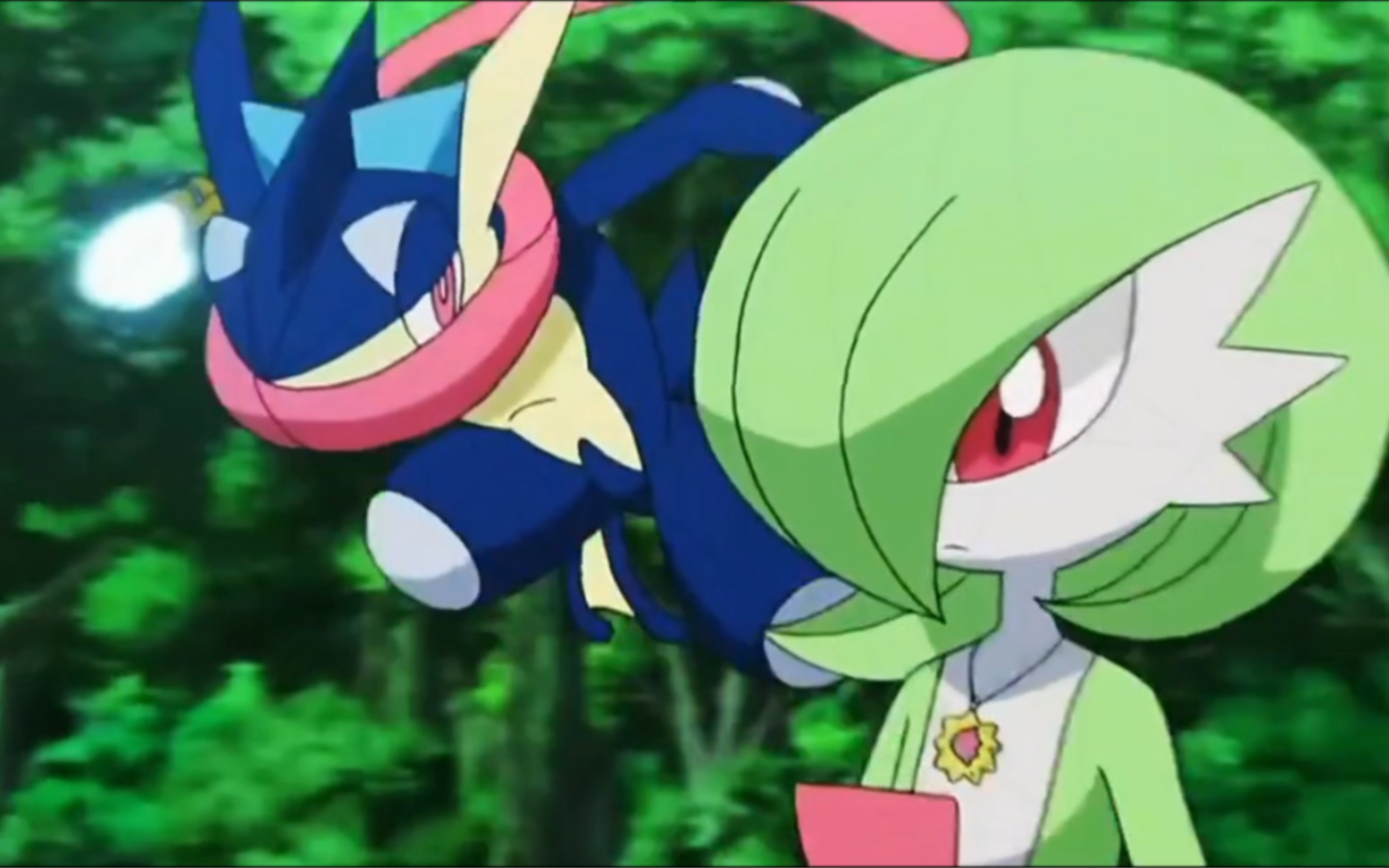 小智版甲贺忍蛙对决mega沙奈朵,堪比大型夫妻pk对决,不愧是老婆宝可梦