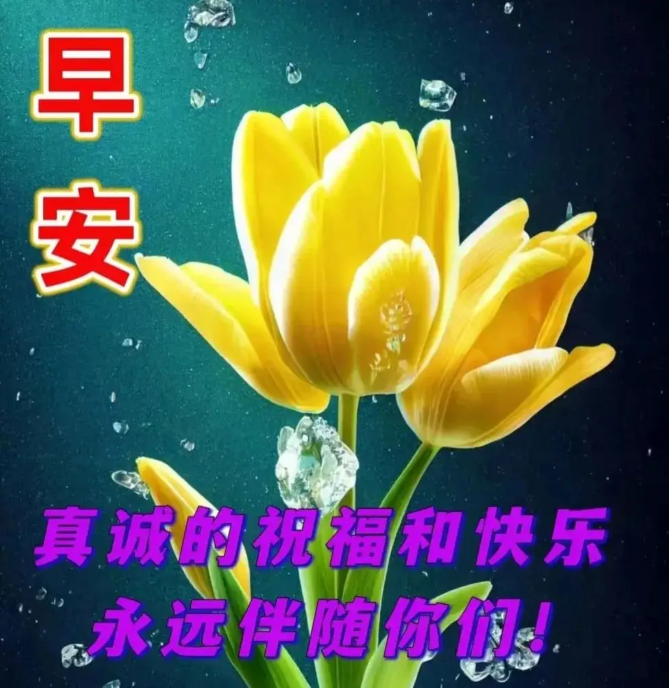 非常好看的7张早上好漂亮祝福图片带字问候语录,暖心早安简短吉祥话