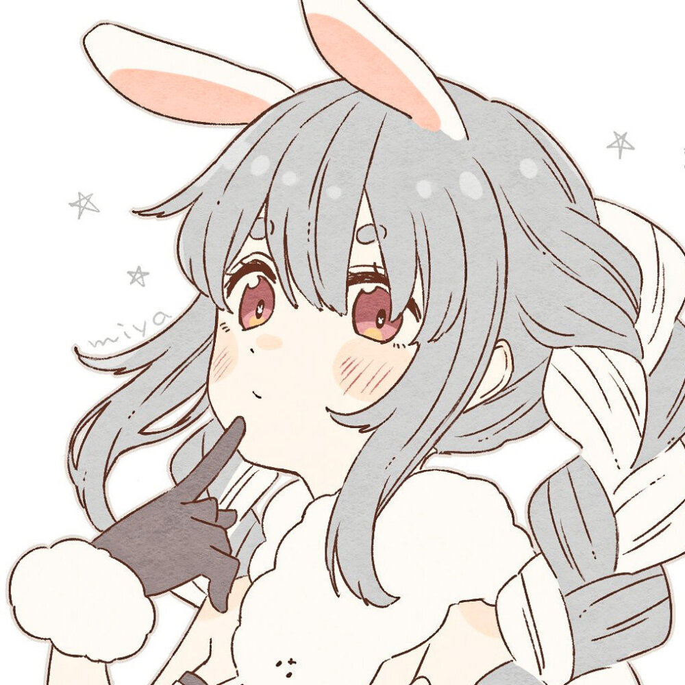 兔耳少女头像一组 画师:miya twi:_traum38 676767