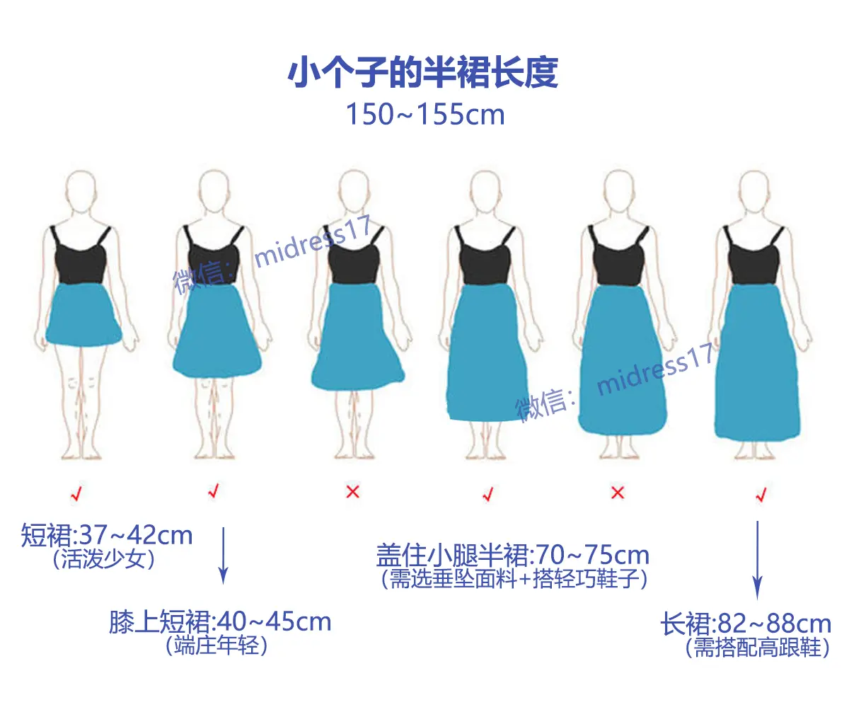 小个子| 150~155cm穿衣长度
