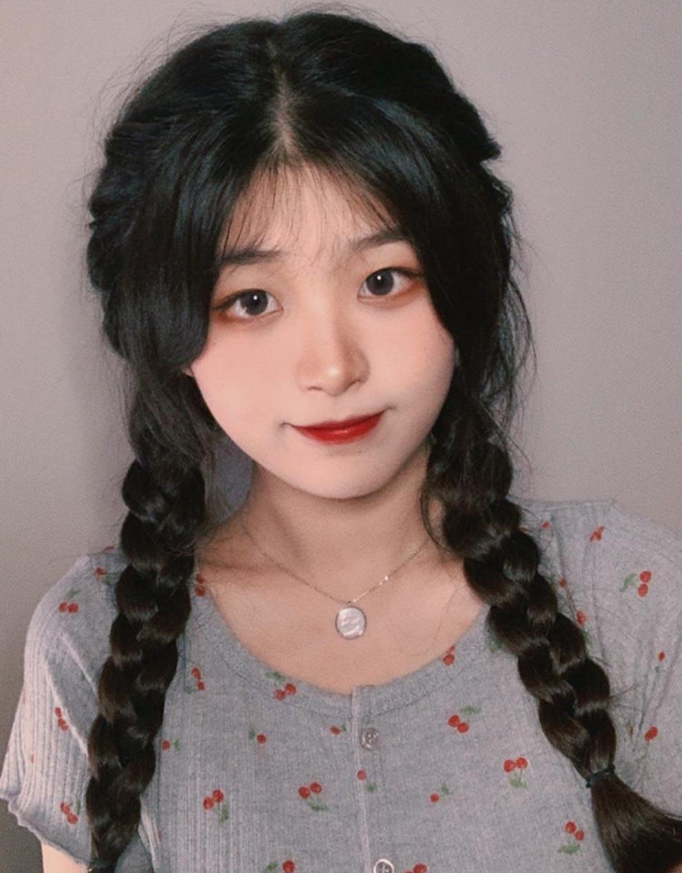 双马尾麻花辫 辫子假发女长发仿真网红可爱双马尾麻花长辫夏修脸中