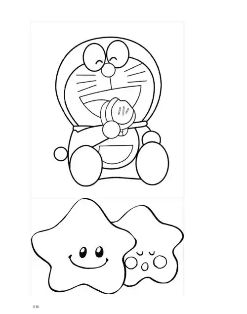 可爱的经典的涂色画