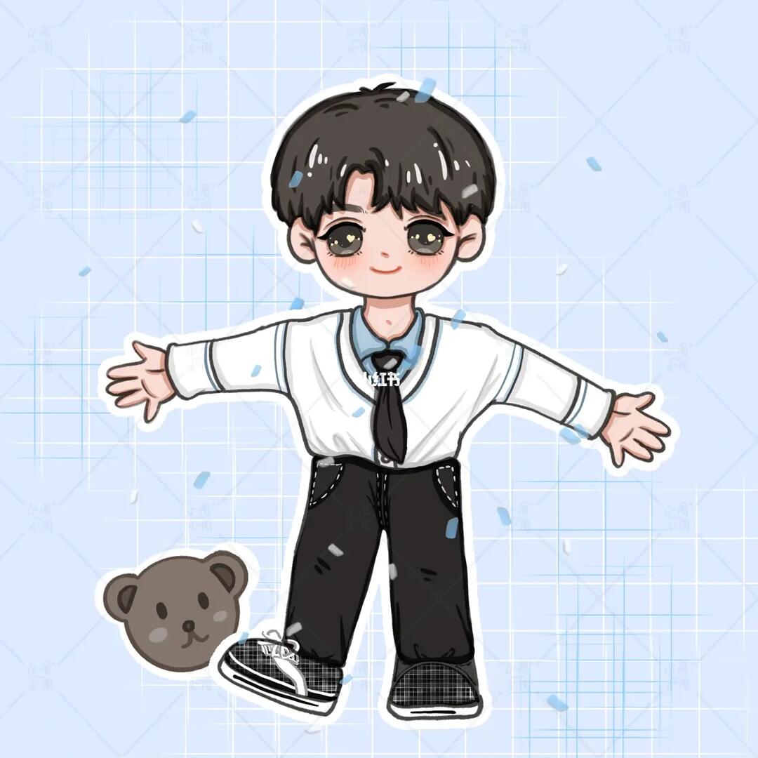 q版稿件|严浩翔_严浩翔_约稿_q版人物_娱乐_明星娱乐资讯