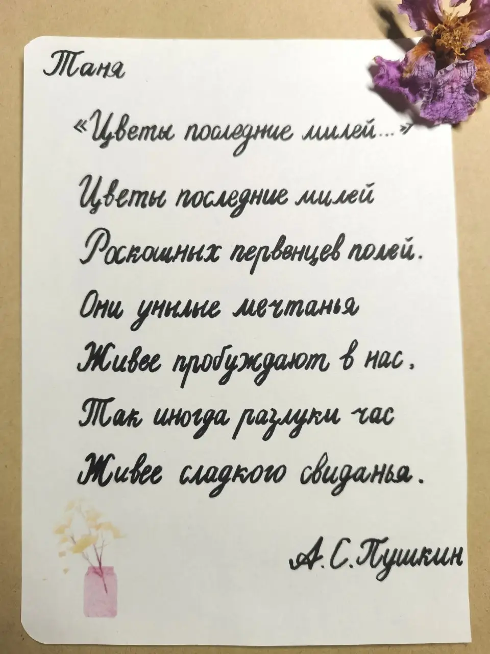 摆渡第四届俄语书法大赛投票第二组开启啦!