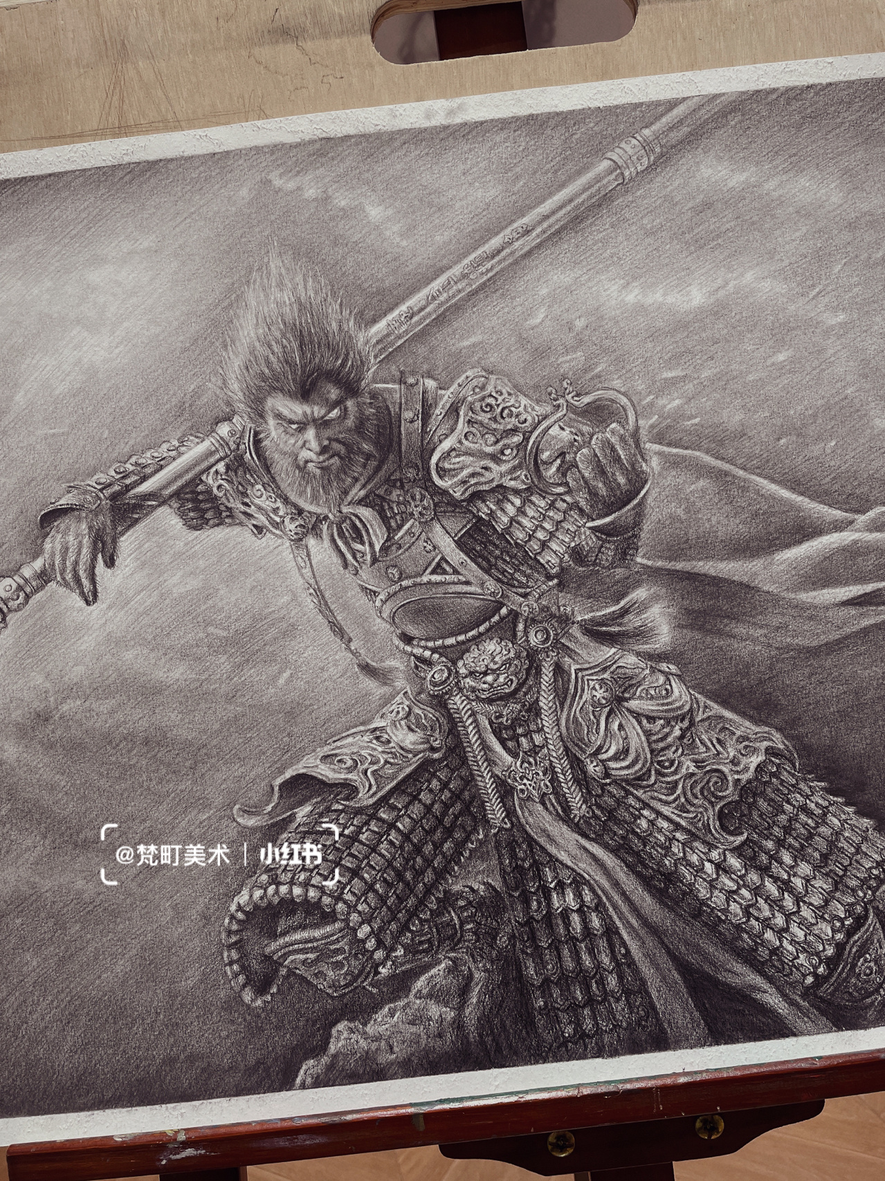 精微素描系列|盛世猴王齐天大圣孙悟空 我大中华的英雄照样帅爆了,有