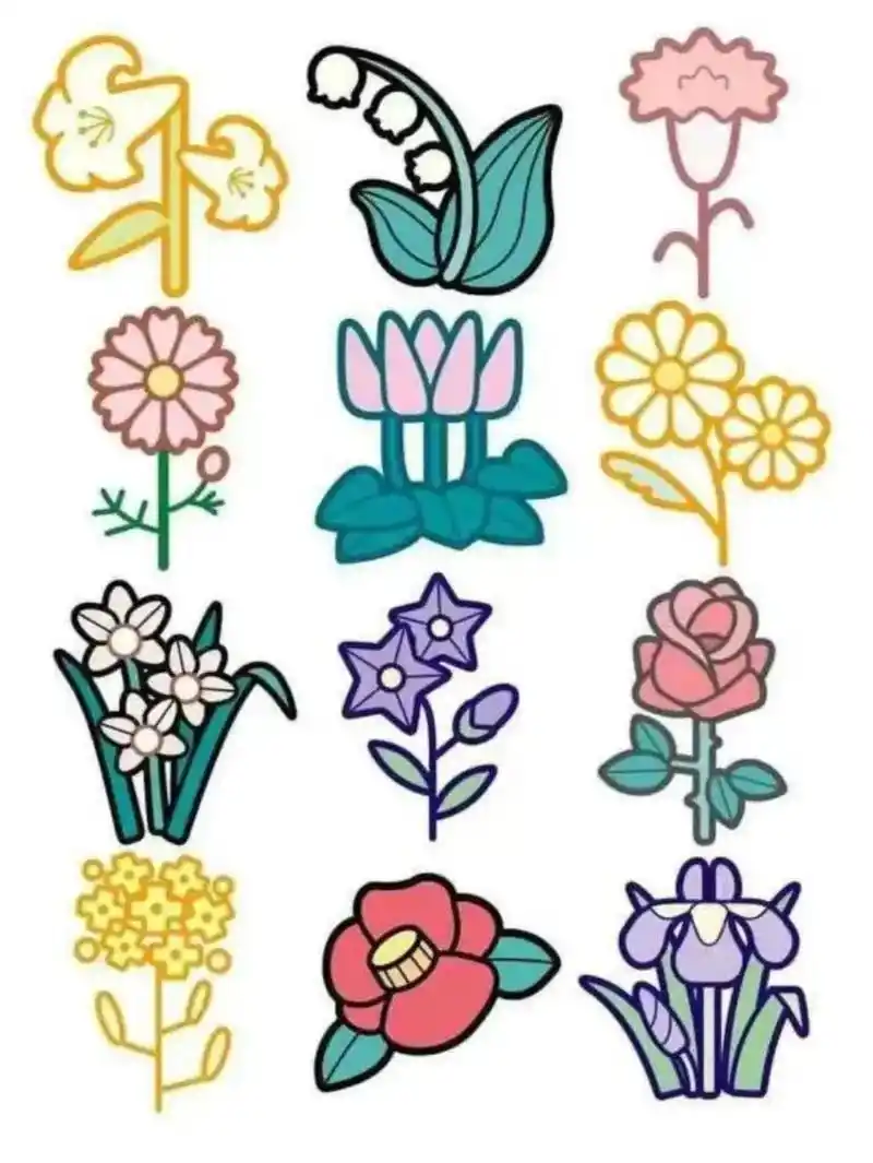 花简笔画.#简笔画  #图文伙伴计划 花简笔画 最简花 - 抖音