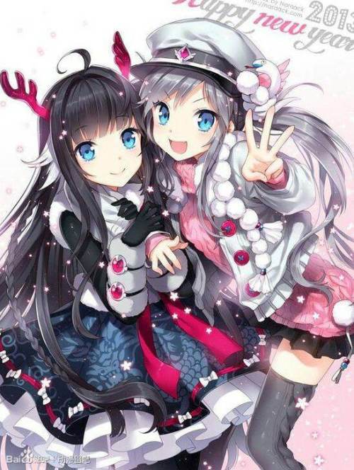 我要三张闺蜜的图片动漫的快,女生