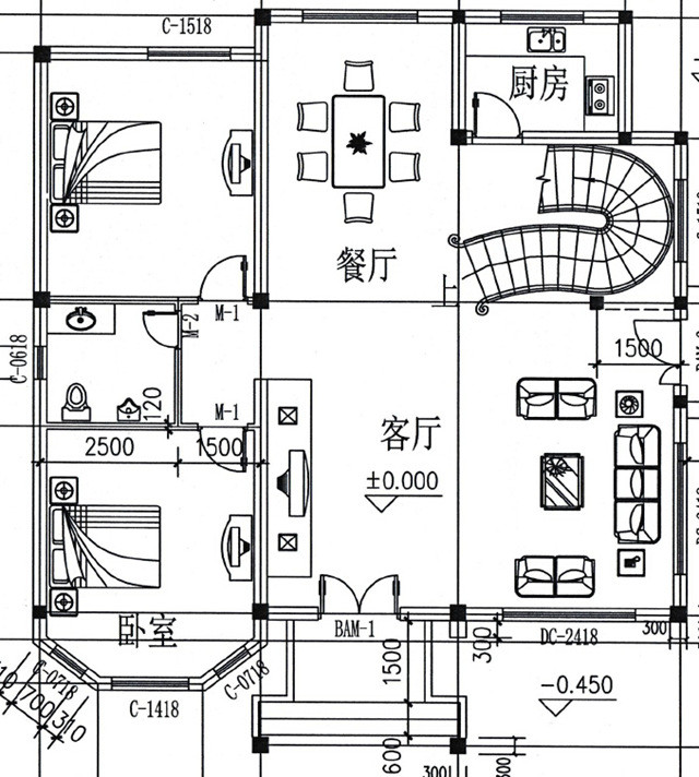 农村二层楼房设计图建好可媲美城市洋别墅