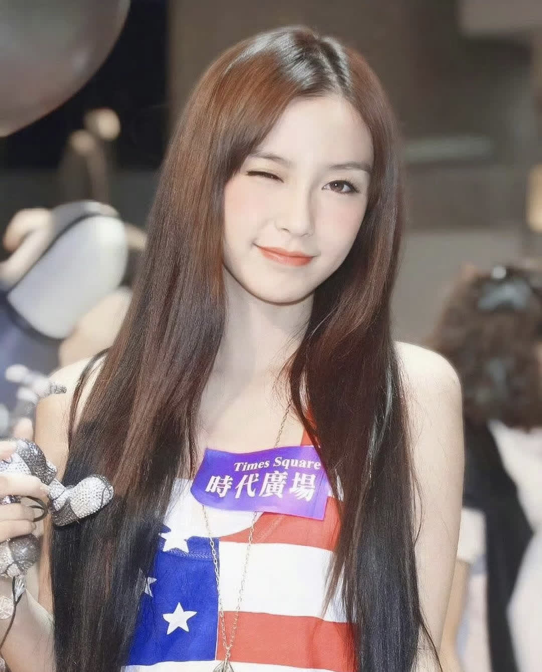 angelababy早期当模特的时候真是太甜美了