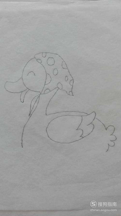 大鸭妈妈简笔画