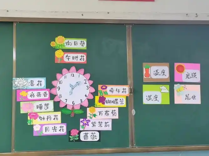 历时四天的花钟板书完成了