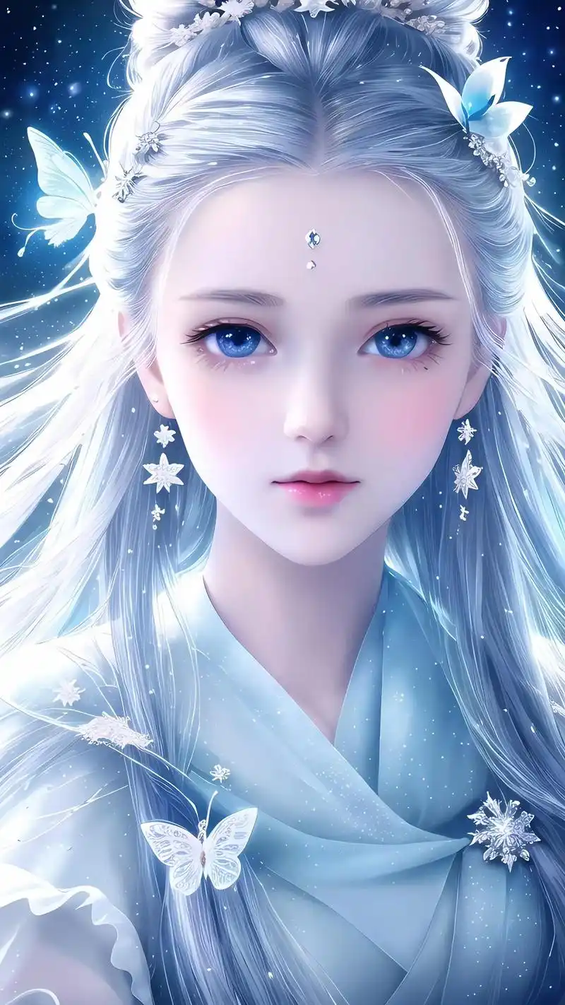 冰公主.#取图看简介 #唯美古风壁纸 #高清手机壁纸 #图文 - 抖音