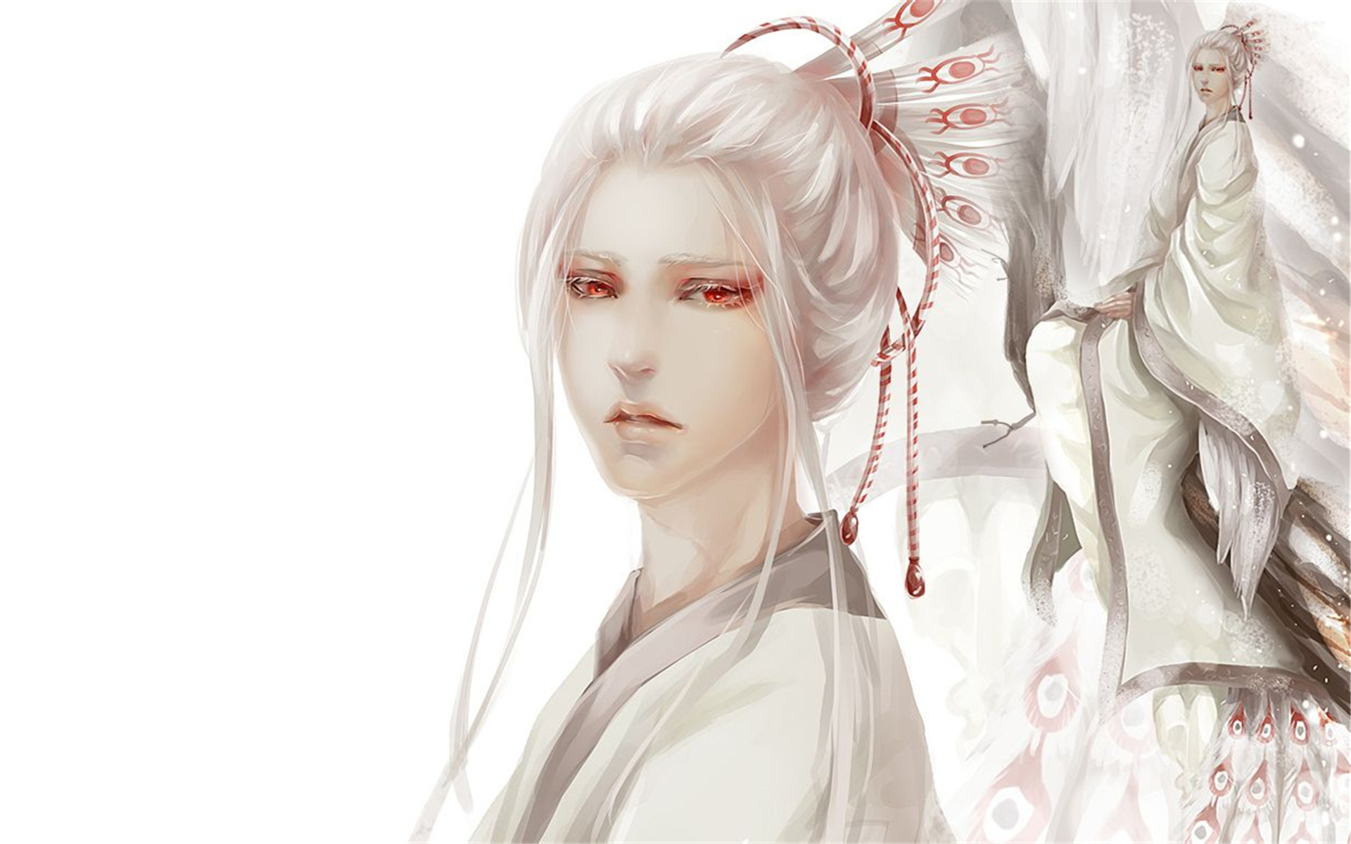 唯美治愈系二次元软妹子手绘卡通高清桌面壁纸(2)