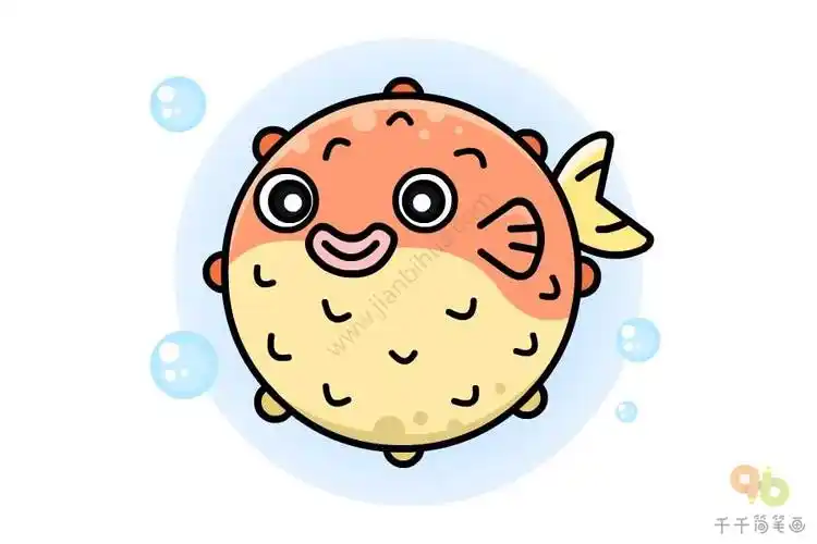 河豚简笔画图片