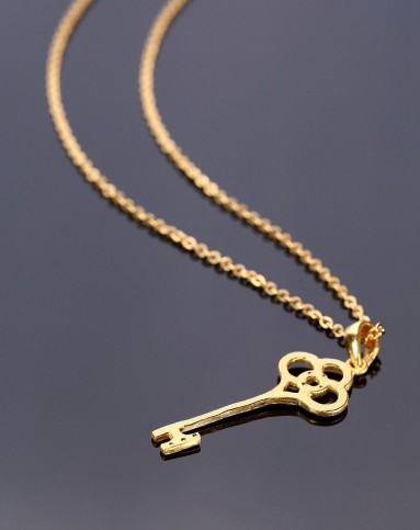 萃华cui hua珠宝专场足金吊坠 简心系列 初恋密钥 2.