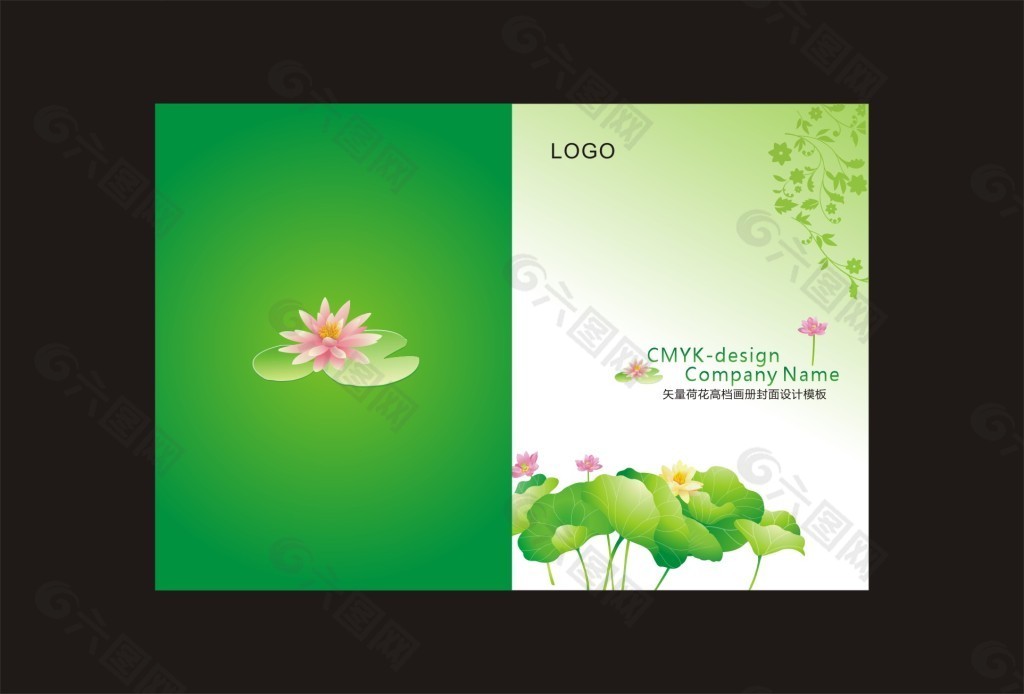矢量荷花封面原文件下载平面广告素材免费下载(图片编号:4919967)-六
