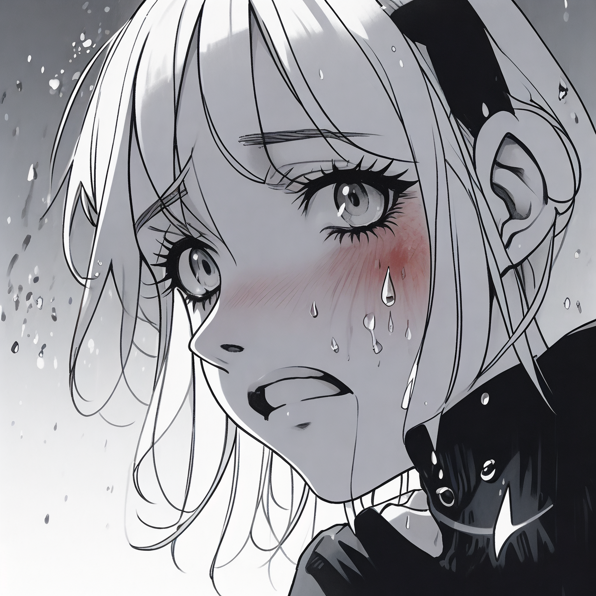 91哭泣的女生头像92