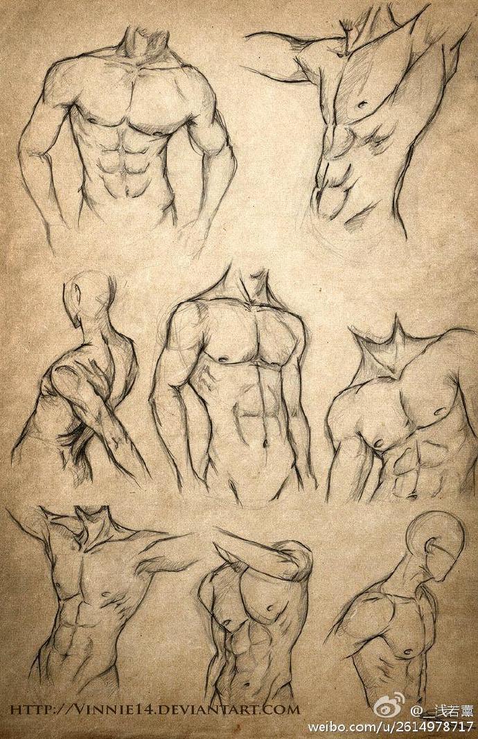 腹肌腹肌.不会画这种东西.画师真厉害.#每日一幅,简笔画