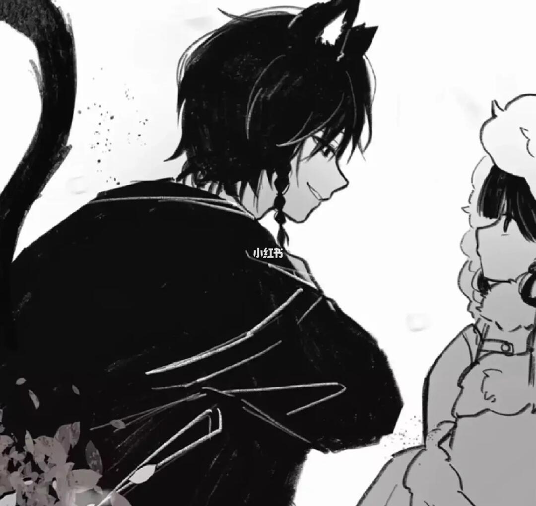 分享一对超好看的黑白情头