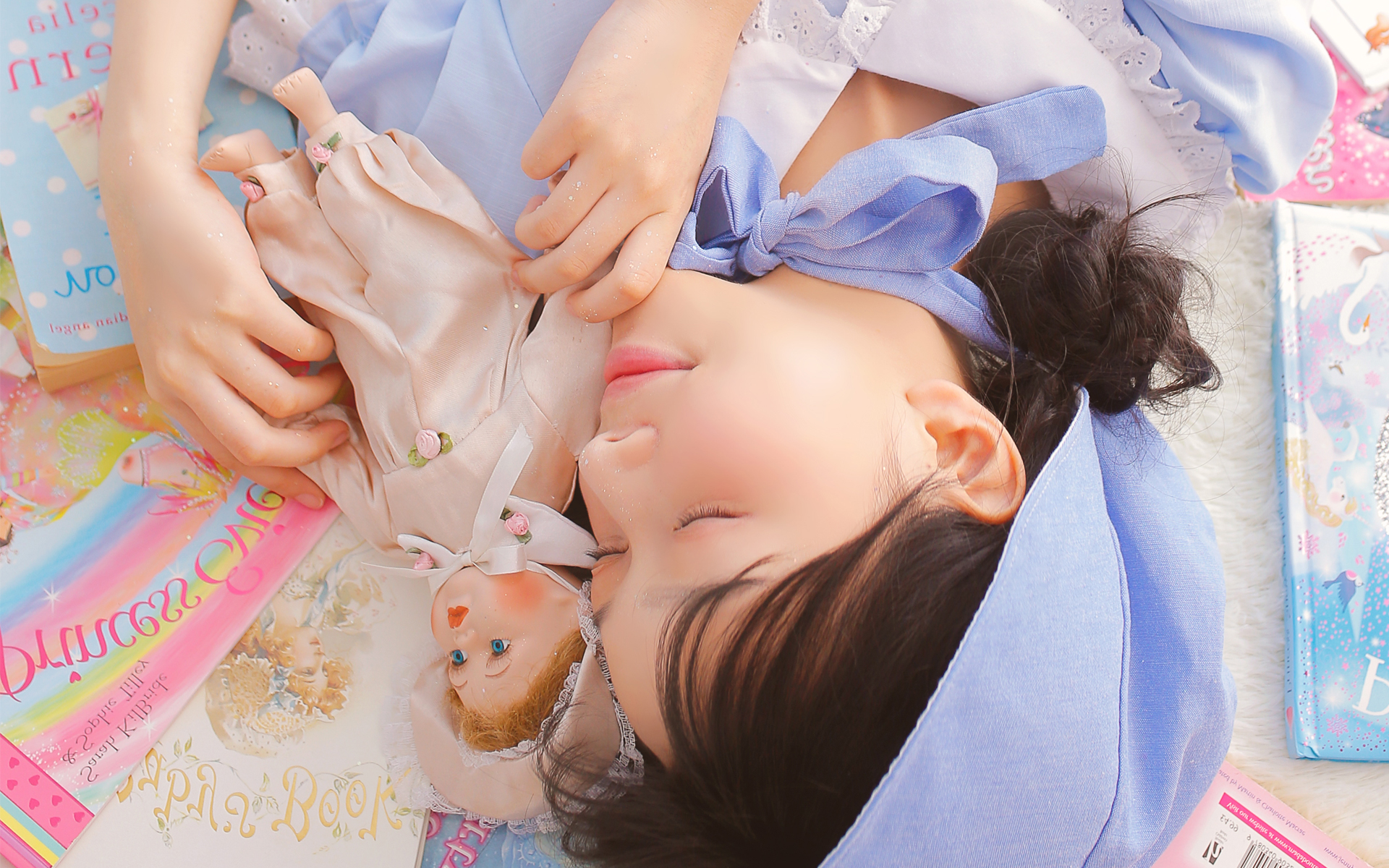 首页 桌面壁纸 美女壁纸 日系少女可爱唯美梦幻写真图片壁纸1920_1200