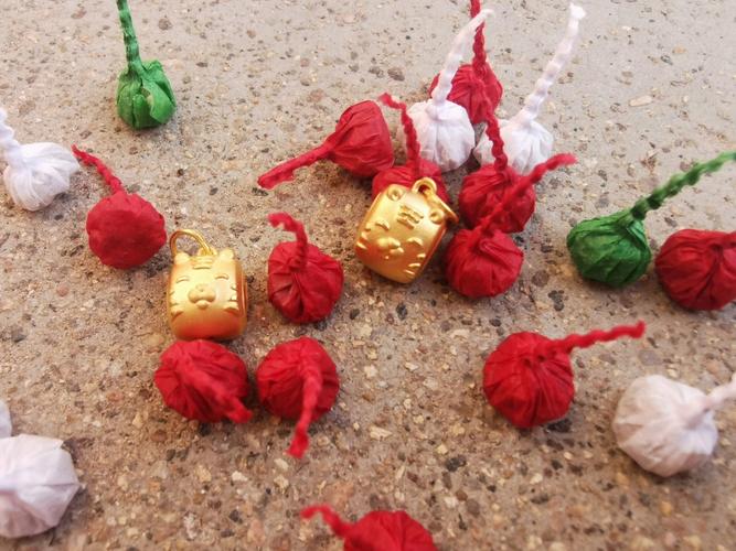 新年黄金馒头  #小金鱼摔炮  #梦金园新年黄金馒头  虎年大吉