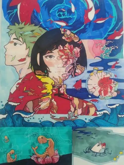 大鱼海棠手绘插画