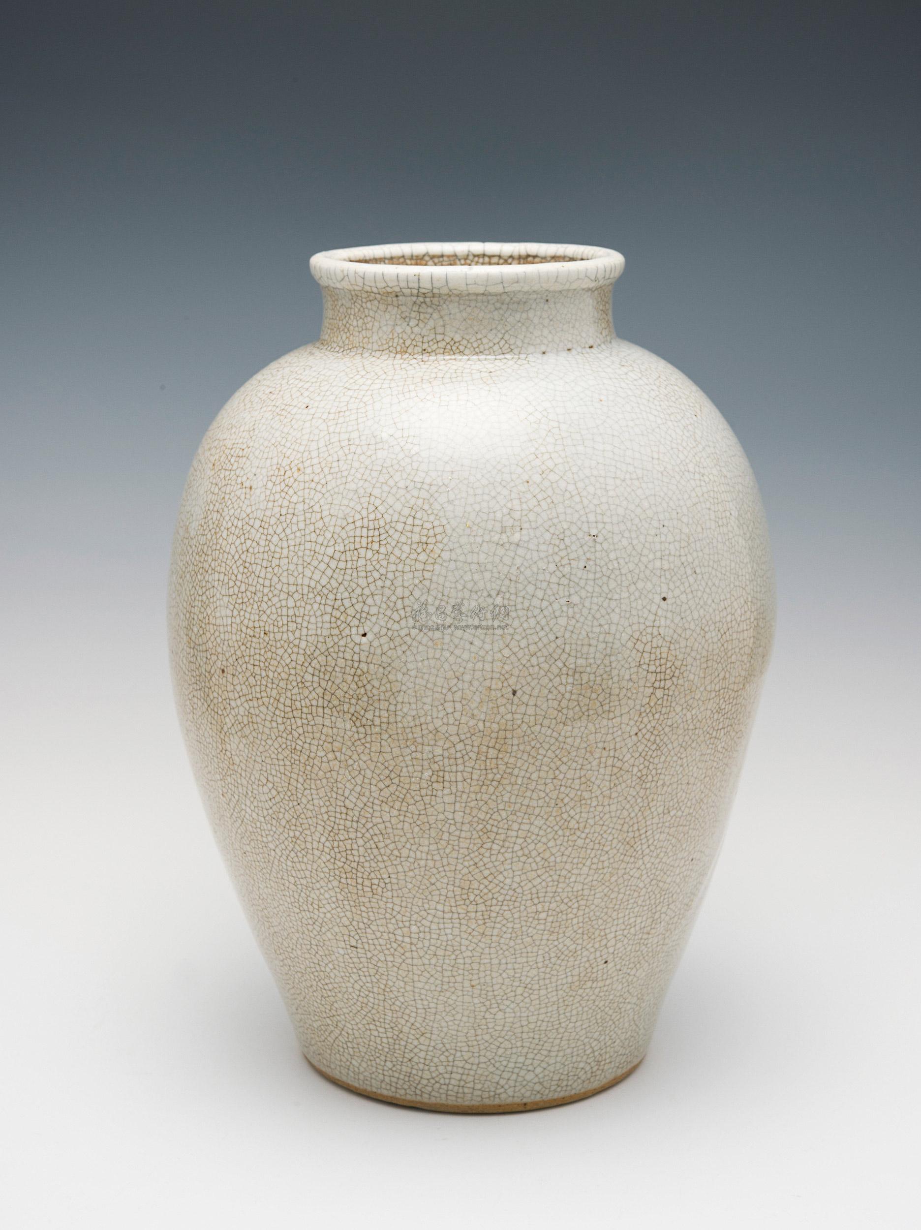 【18世纪 仿哥釉瓶】拍卖品_图片_价格_鉴赏_清代单色釉瓷器_雅昌艺术