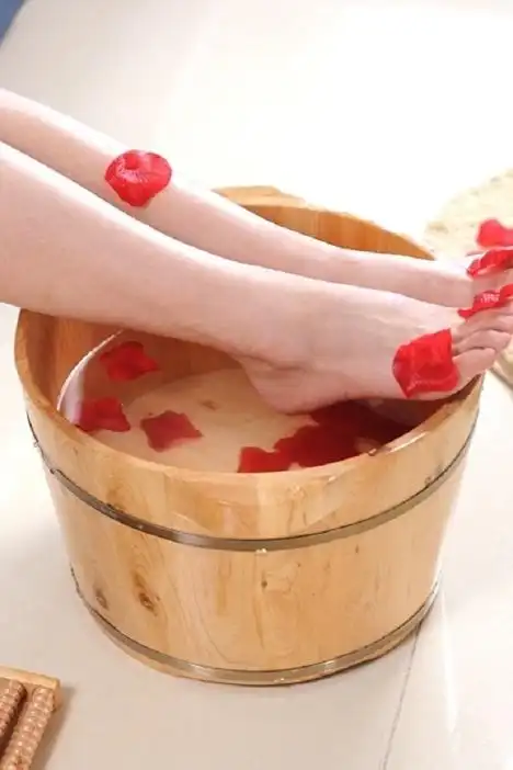 香柏木泡脚木桶足沐浴桶木盆洗脚木盆送穴位图带盖按摩器加厚家用