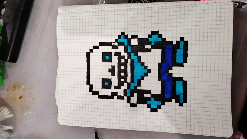 蓝莓sans像素画肝了三个小时请勿白嫖谢谢