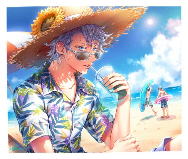 p站美图推荐——夏威夷衫(男)特辑